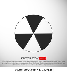 radioactive sign sprayed on metal barrel icon