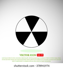 radioactive sign sprayed on metal barrel icon