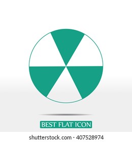 radioactive sign sprayed on metal barrel icon
