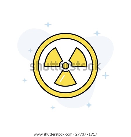Radioactive Sign Vector Fill outline Icons Eps 10 File