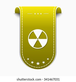 Radioactive Sign Yellow Vector Icon Design