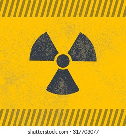 Radioactive symbol. Design element. Vector illustration,eps 10.