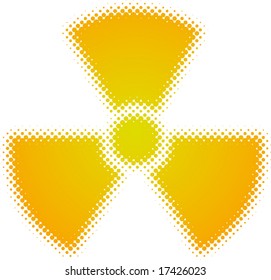 radioactive symbol (dots design series)