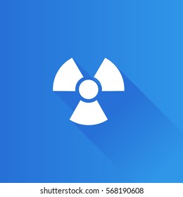 Radioactive symbol icon in Metro user interface color style. Science research nuclear energy
