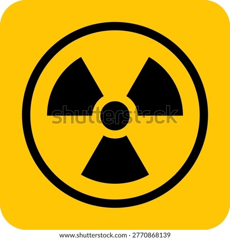 radioactive symbol icon radiation material and biohazard yellow sign warning printable sign plaque template design