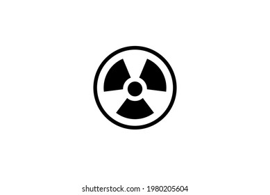 Radioactive symbol icon.  Vector illustration for graphic design, Web, UI, app.