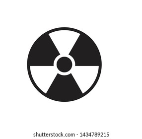 Radioactive symbol ,radiation sign vector icon