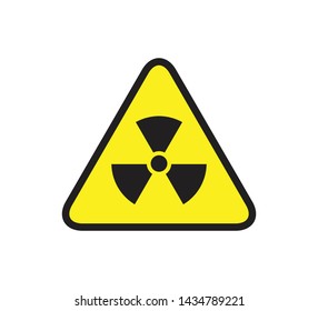 Radioactive symbol ,radiation sign vector icon
