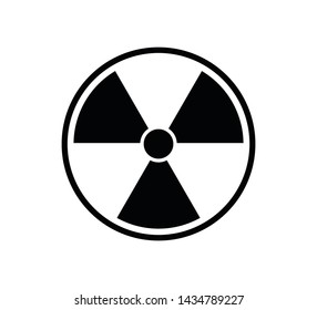 Radioactive symbol ,radiation sign vector icon