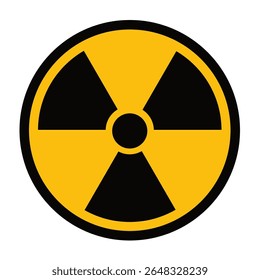 radioactive – symbol sign – vector illustration