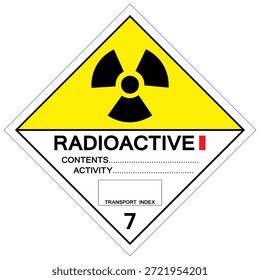 Radioactive I Symbol Sign, Vector Illustration, Isolate On White Background, Label .EPS10