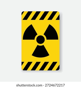 Símbolo radiactivo señal de advertencia Vector EPS