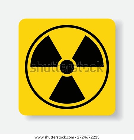 Radioactive symbol warning sign EPS Vector