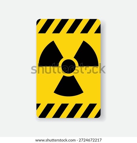 Radioactive symbol warning sign EPS Vector
