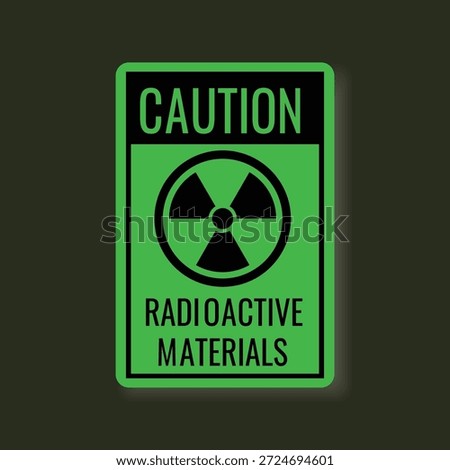 Radioactive symbol warning sign EPS Vector