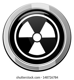 Radioactive vector icon