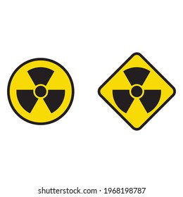 Radioactive vector icon for apps and web sites