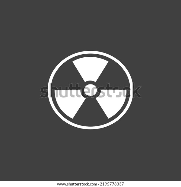 radioactive vector icon.\
radiation symbol. alert, atomic, danger, dangerous, caution, ray,\
reactor, risk, toxic, threat, warning sign isolated icon for web\
and mobile app