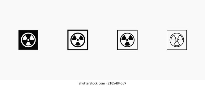 Radioactive Vector Symbol Radioactive Material Packaging Stock Vector ...