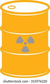 Radioactive Waste Barrel Illustration