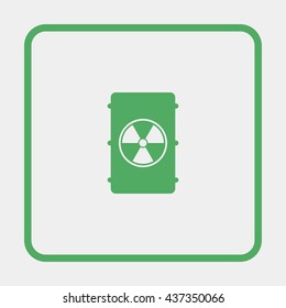 Radioactive waste Icon.