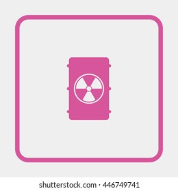 Radioactive waste Icon.