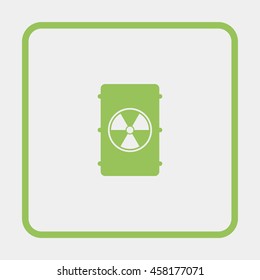 Radioactive waste Icon.