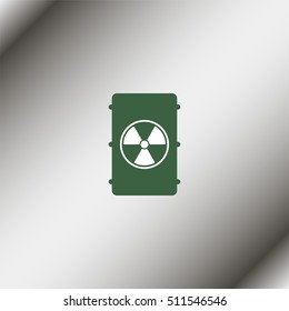 Radioactive waste Icon.