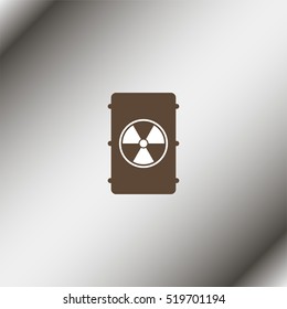Radioactive waste Icon.