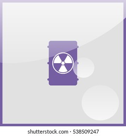 Radioactive waste Icon.