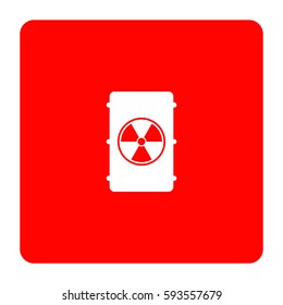 Radioactive waste Icon.