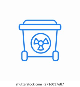 Icono de residuos radiactivos signo Vector