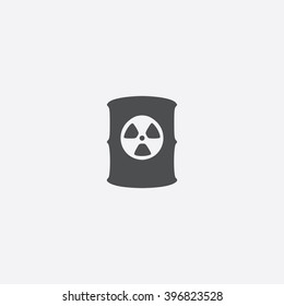Radioactive waste Icon Vector. 
