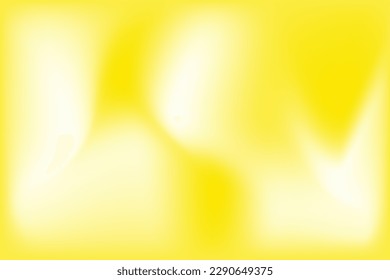 Radioactive Yellow  Cream Gradient Background. Liquid wave motion. Blurred bright yellow gradient. Vector Illustration. EPS 10.