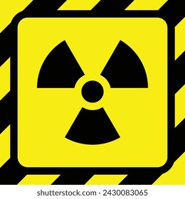 radioactive yellow line black stripe caution tapes danger warning ribbons. construction sites, banner traffic sign symbol logo design for web mobile isolated white background illustration.