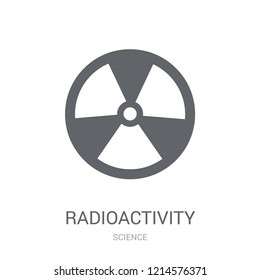 Radioactivity icon. Trendy Radioactivity logo concept on white background from Science collection. Suitable for use on web apps, mobile apps and print media.