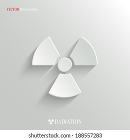 Radioactivity icon - vector web illustration, easy paste to any background