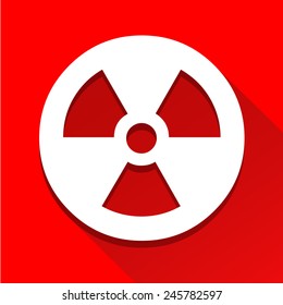 Radioactivity sign icon great for any use. Vector EPS10.