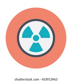Radioactivity Symbol Colored Vector Icon