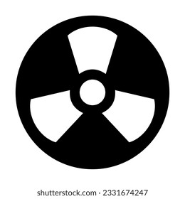 Radioactivity Vector Glyph Icon For Personal And Commercial Use.
