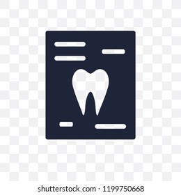 Radiograph transparent icon. Radiograph symbol design from Dentist collection. Simple element vector illustration on transparent background.
