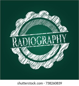 Radiography chalkboard emblem