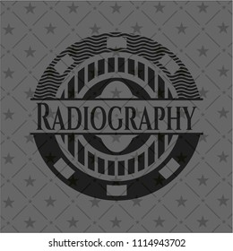 Radiography dark emblem. Retro