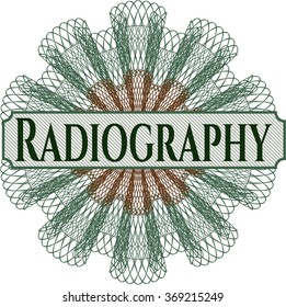 Radiography money style rosette