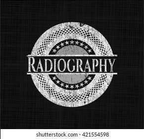 Radiography on blackboard