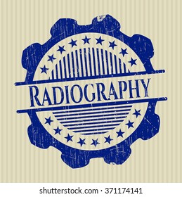 Radiography with rubber seal texture