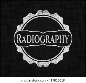 Radiography written on a blackboard