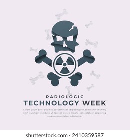 Radiologic Technology Week Paper cut style Vector Design Illustration for Background, Poster, Banner, Advertising, Greeting Card