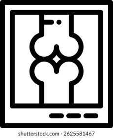 radiology icon. Thin Linear Style Design Isolated On White Background