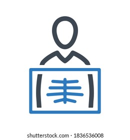 Radiology icon, vector & glyph